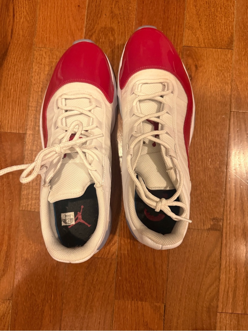 Men’s White and Red Basketball Shoes - Jordan 11